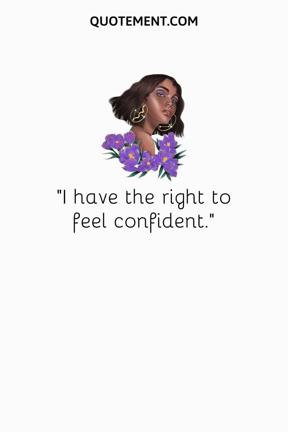 image of flowers and a black lady representing positive self-confidence affirmation