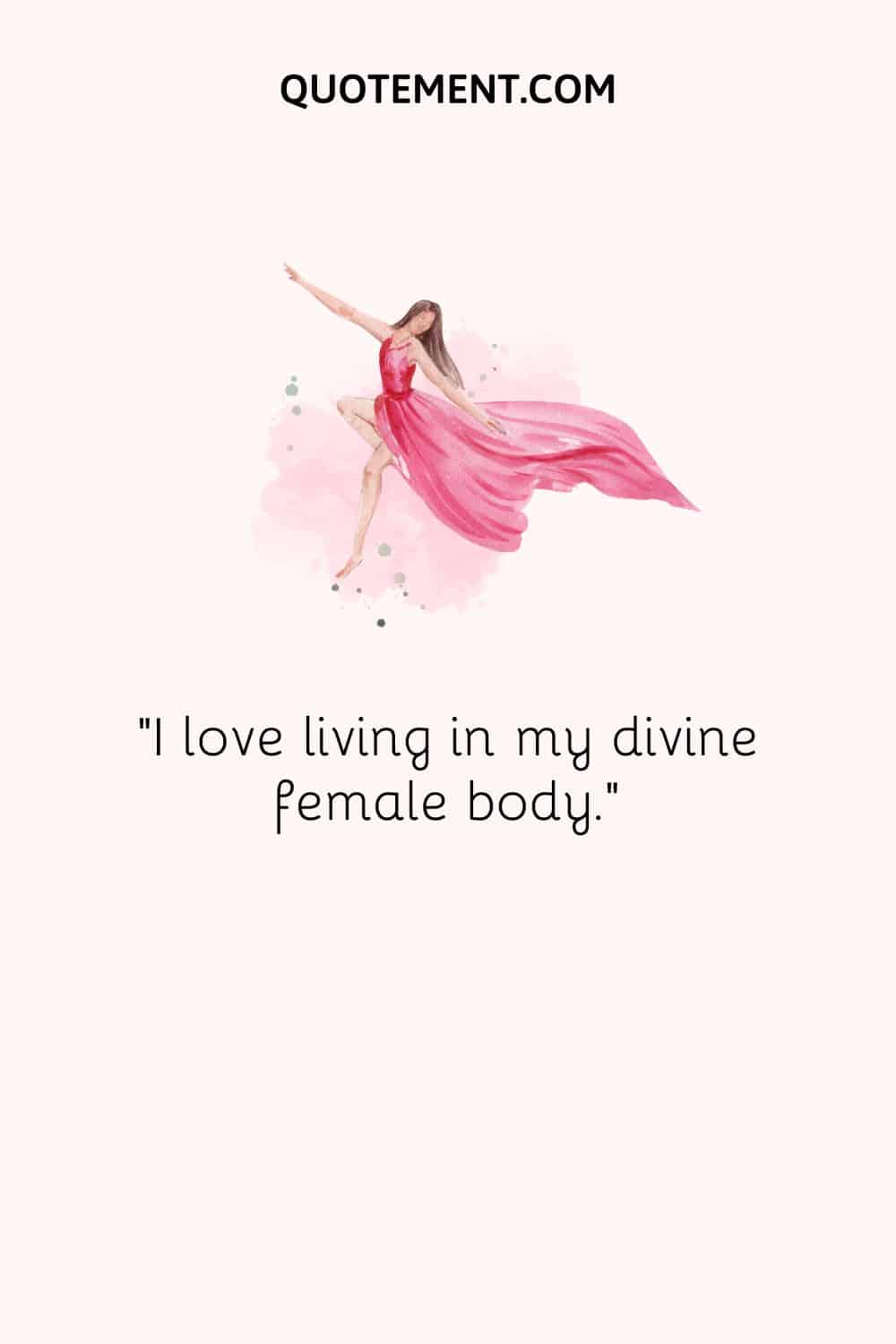 Best daily affirmation for women and a lady dancing.