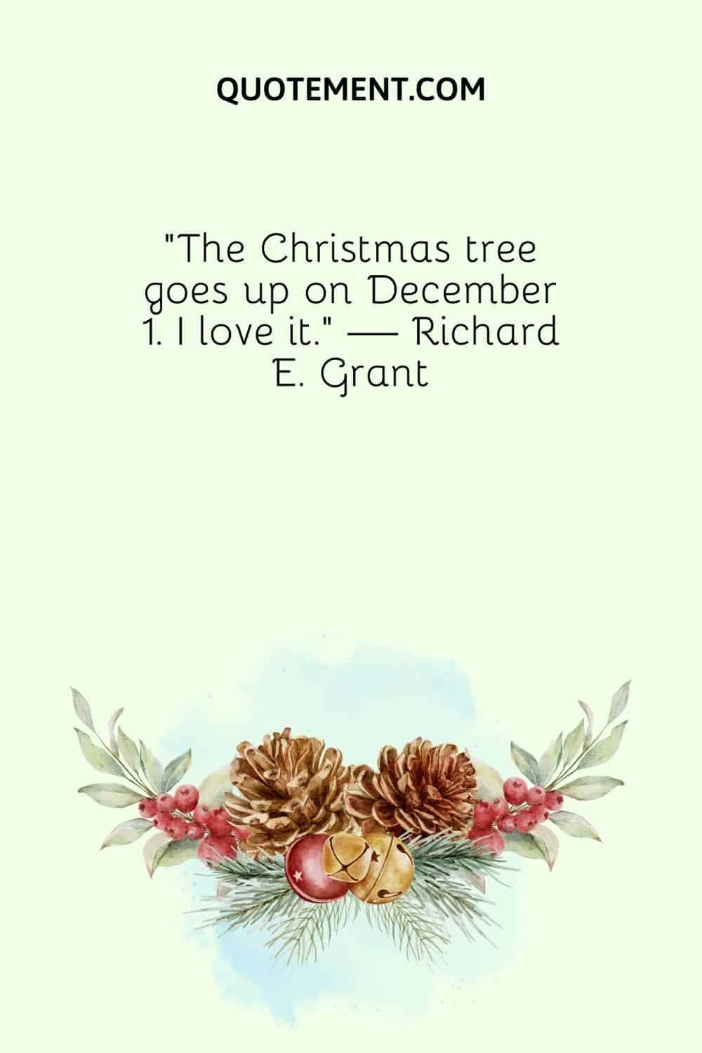 Christmas ornaments image representing short December 1st quote