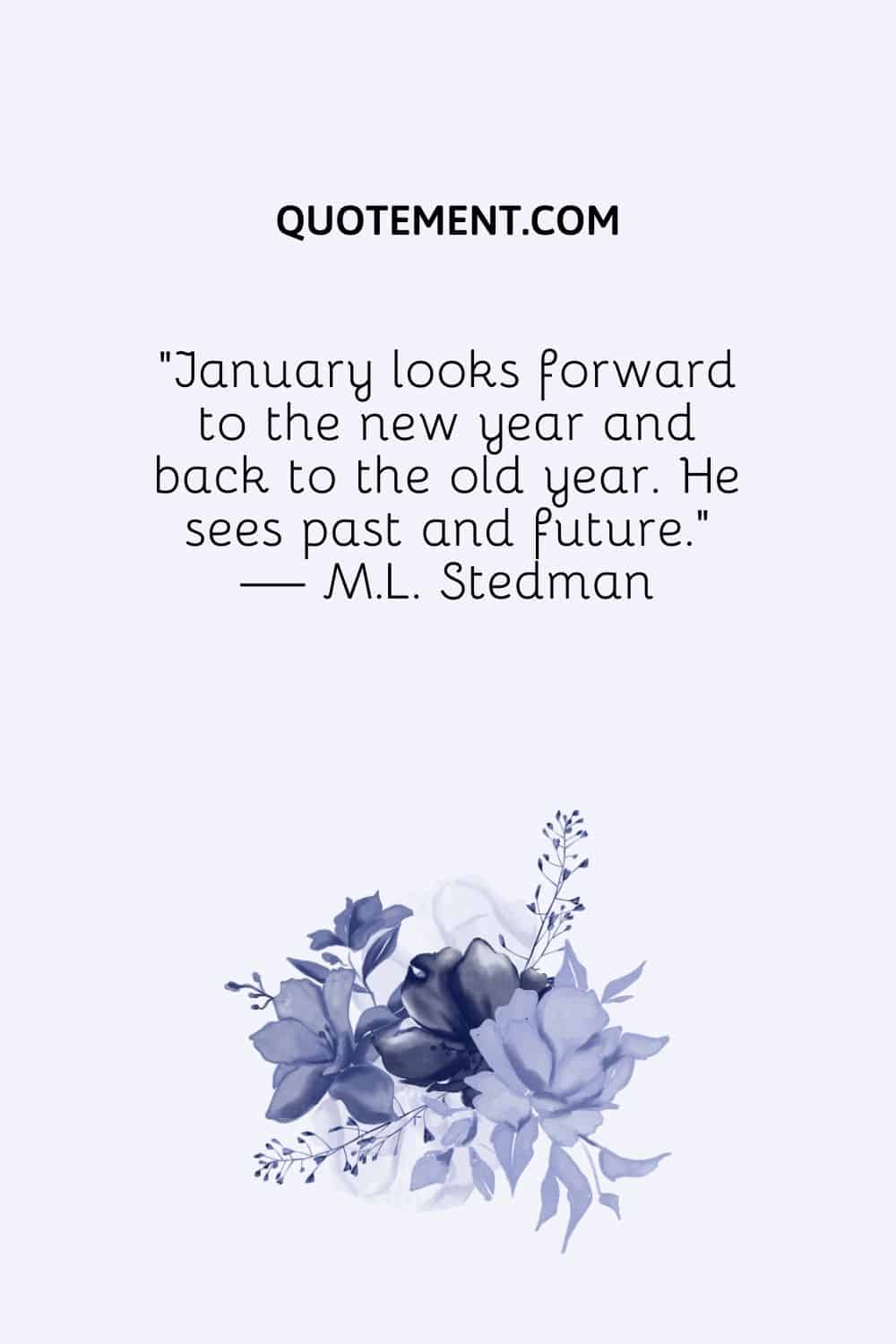 January looks forward to the new year and back to the old year. He sees past and future