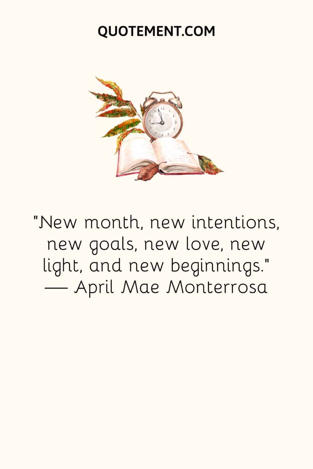 New month, new intentions, new goals, new love, new light, and new beginnings