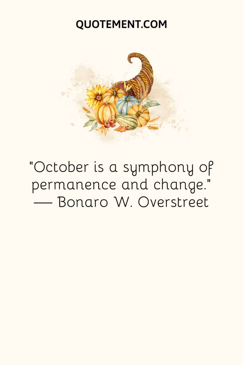 October is a symphony of permanence and change