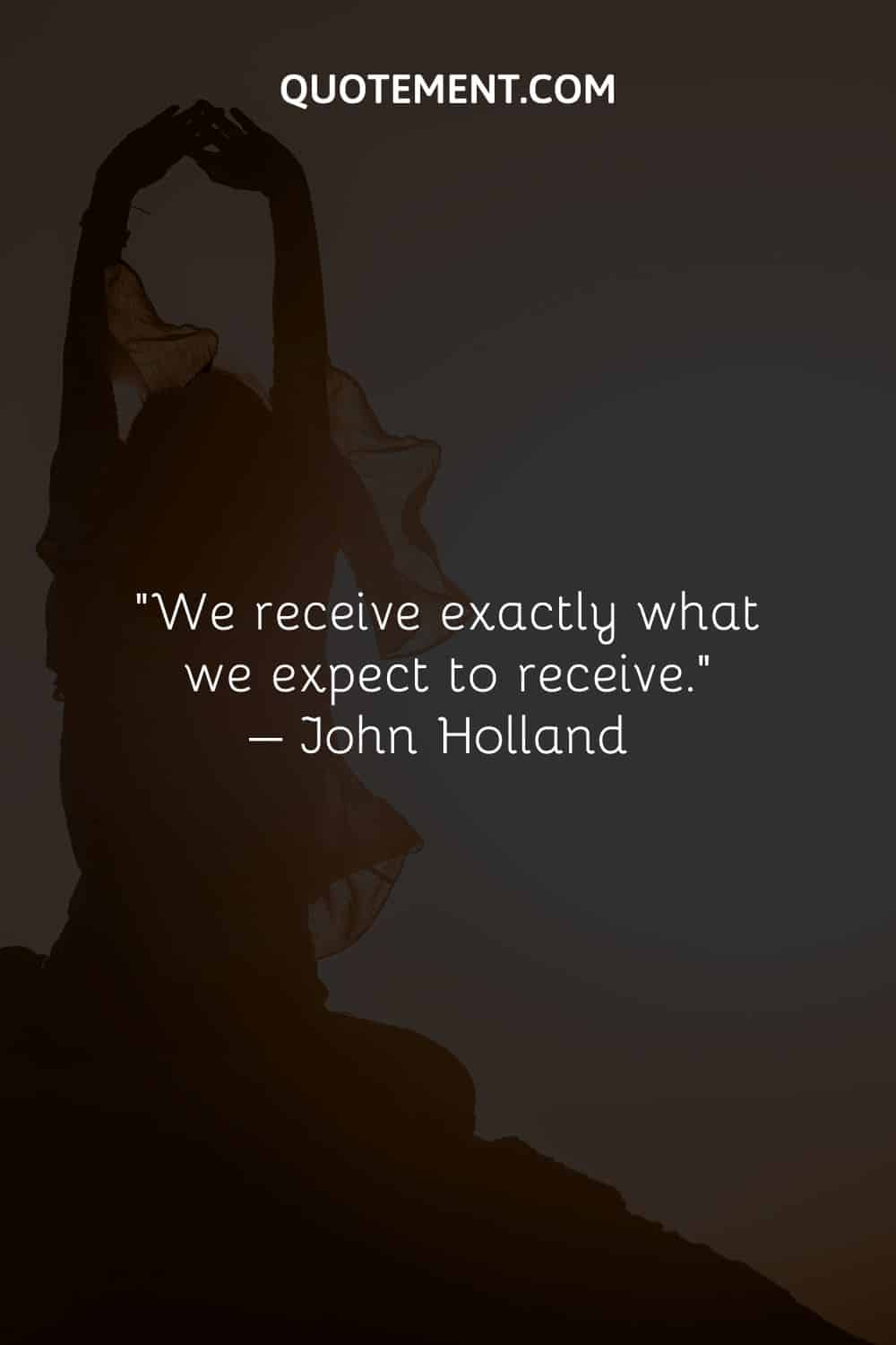 We receive exactly what we expect to receive