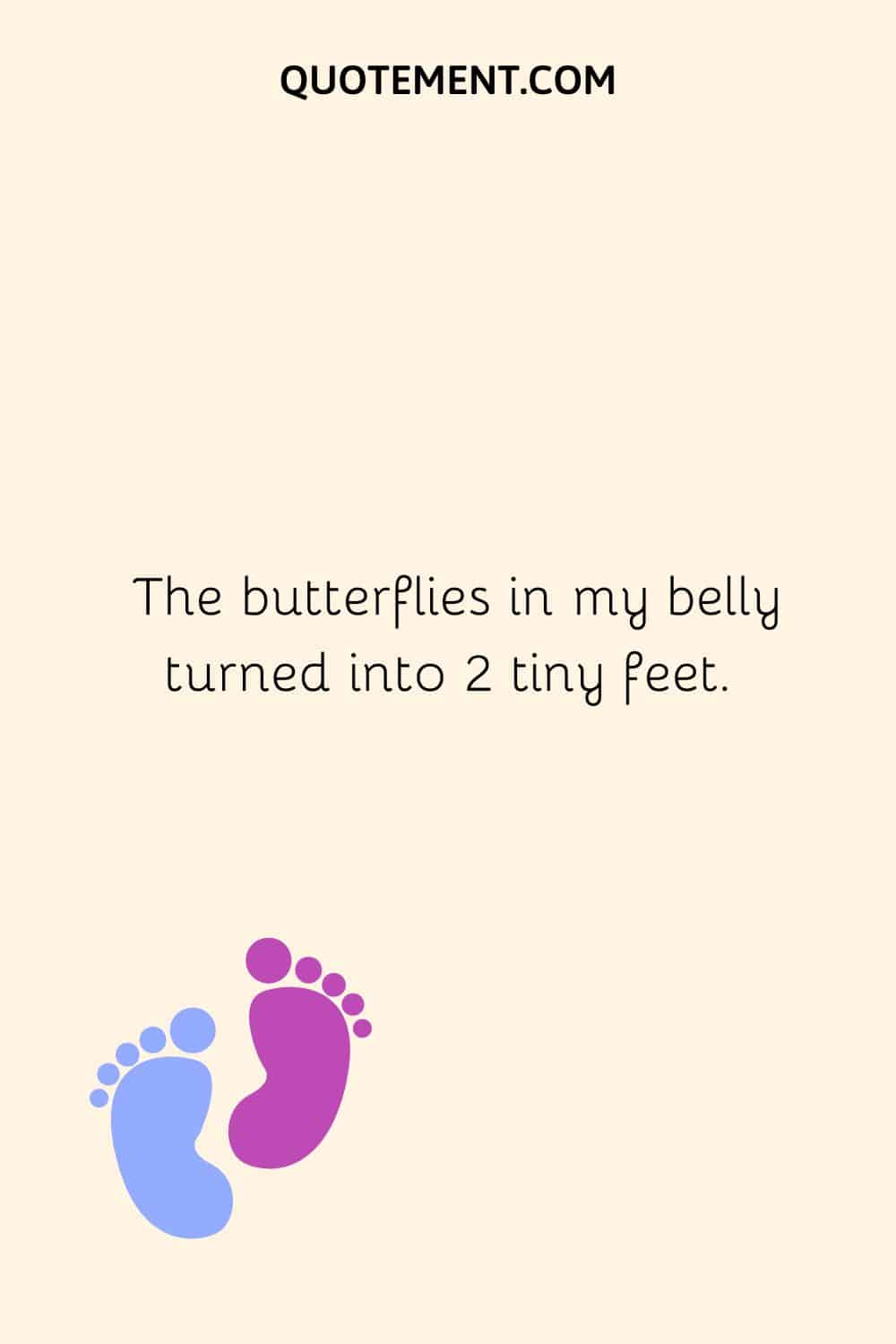 baby feet image representing creative baby birth announcement caption