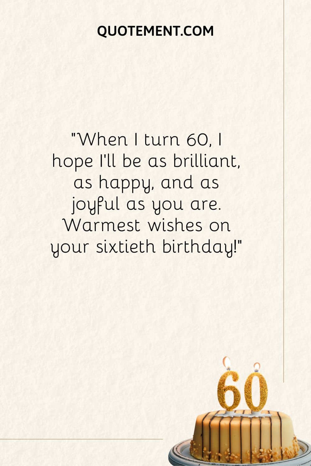 imagen de una tarta de cumpleaños que representa el mejor deseo de feliz 60 cumpleaños