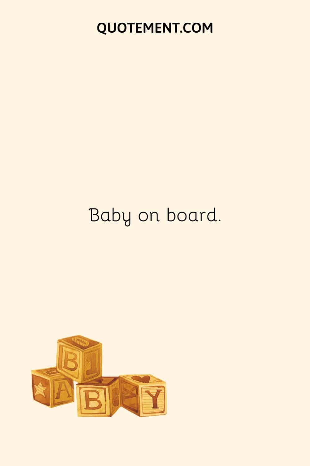 image of baby cubes representing simple announcing pregnancy caption