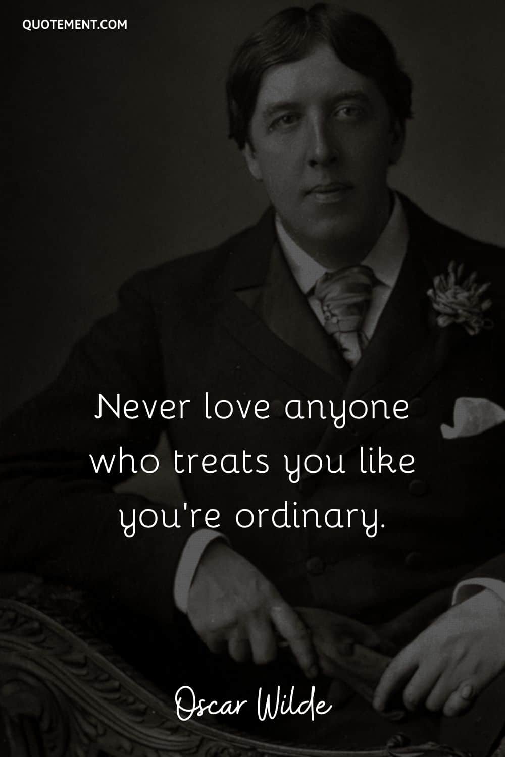 Best Oscar Wilde love quote and Oscar's portrait.