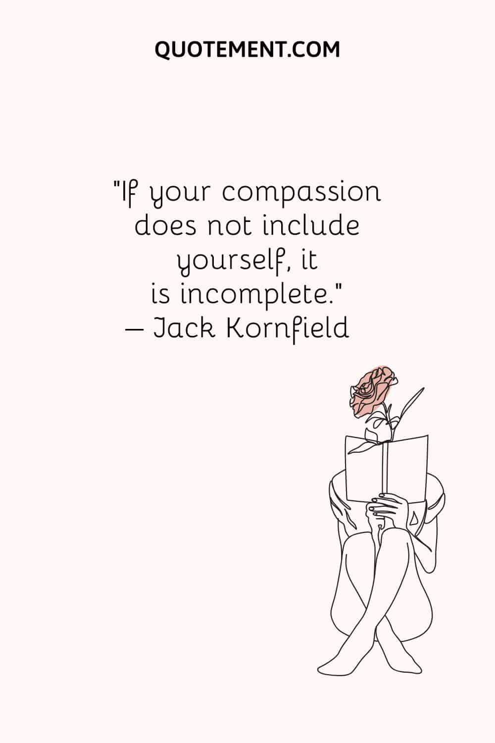 If your compassion does not include yourself, it is incomplete