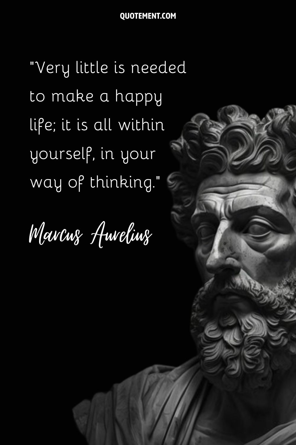 Marcus Aurelius: Stoic emperor's contemplation.
