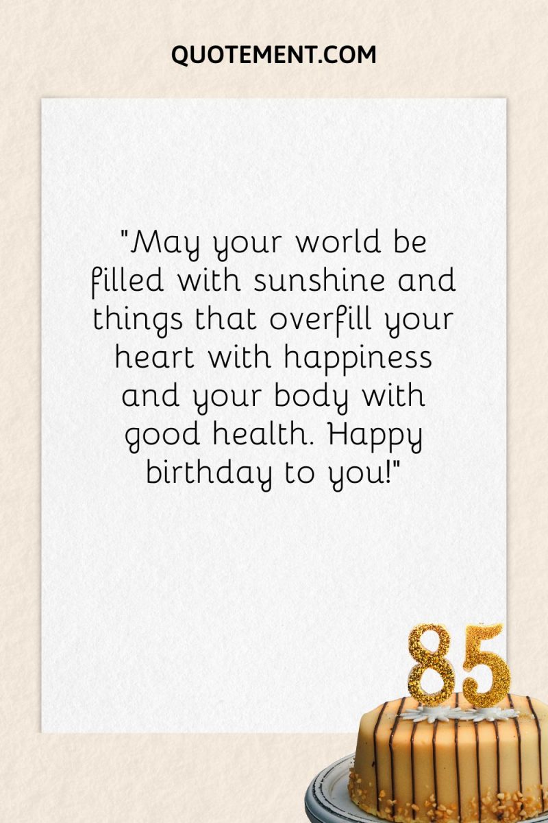 Happy 85th Birthday Wishes