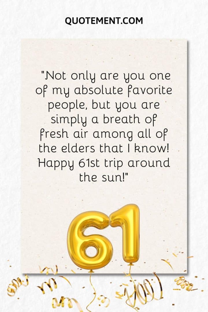 100 Happy 61st Birthday Wishes For The Perfect Bday Card