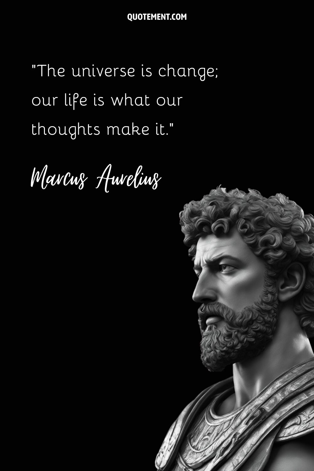 Philosophical mind revealed in Marcus Aurelius' timeless sculpture.
