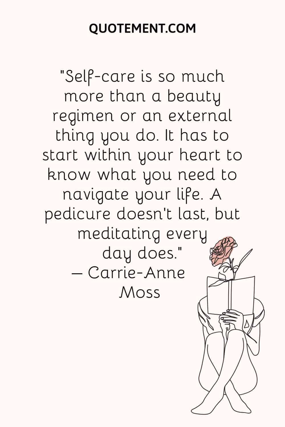 Self-care is so much more than a beauty regimen or an external thing you do