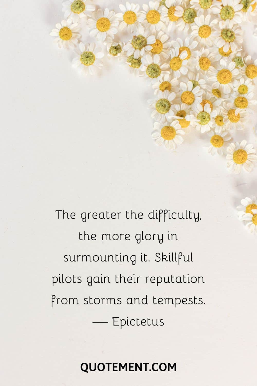 The greater the difficulty, the more glory in surmounting it