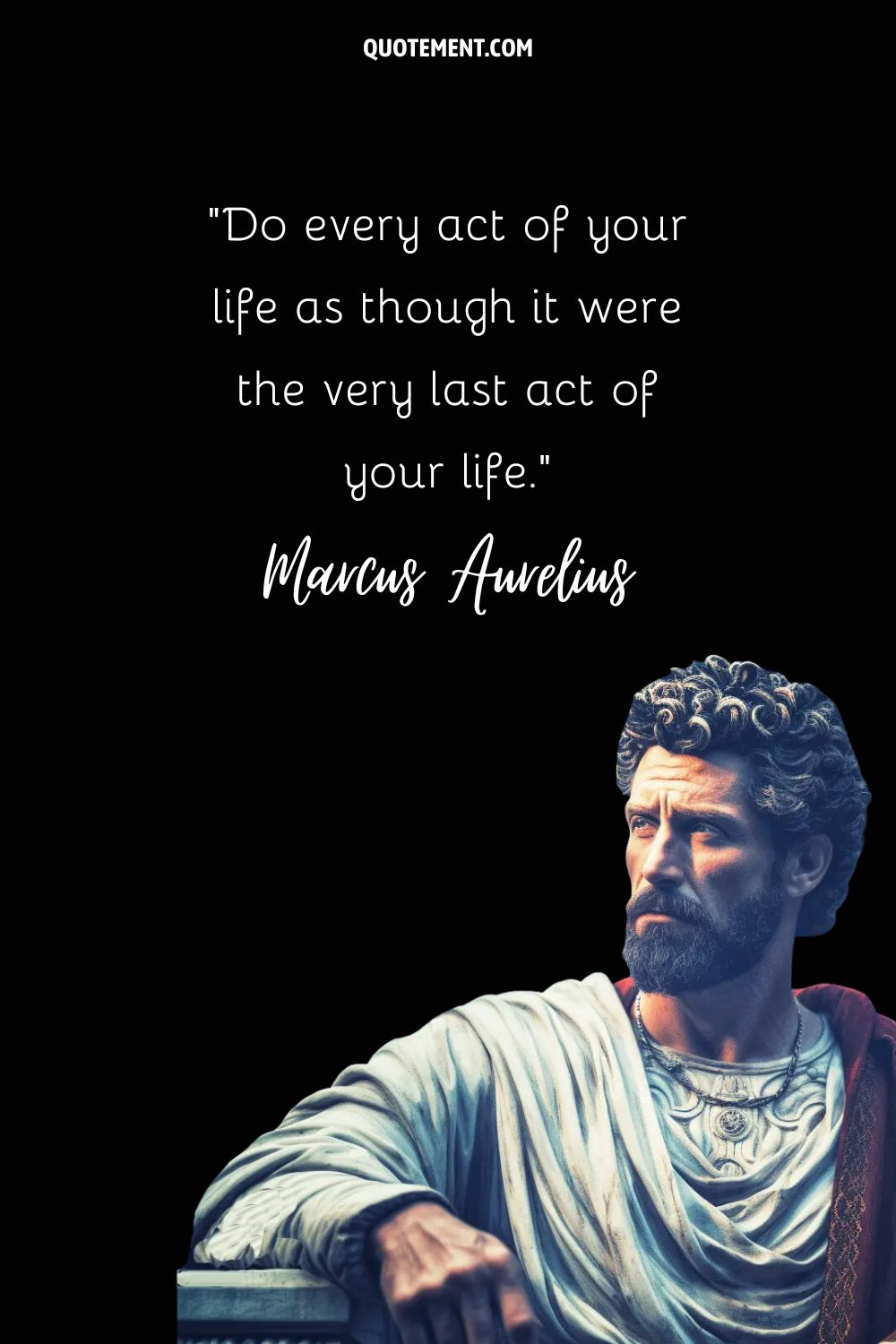Timeless depiction: Marcus Aurelius, thoughtful leader.
