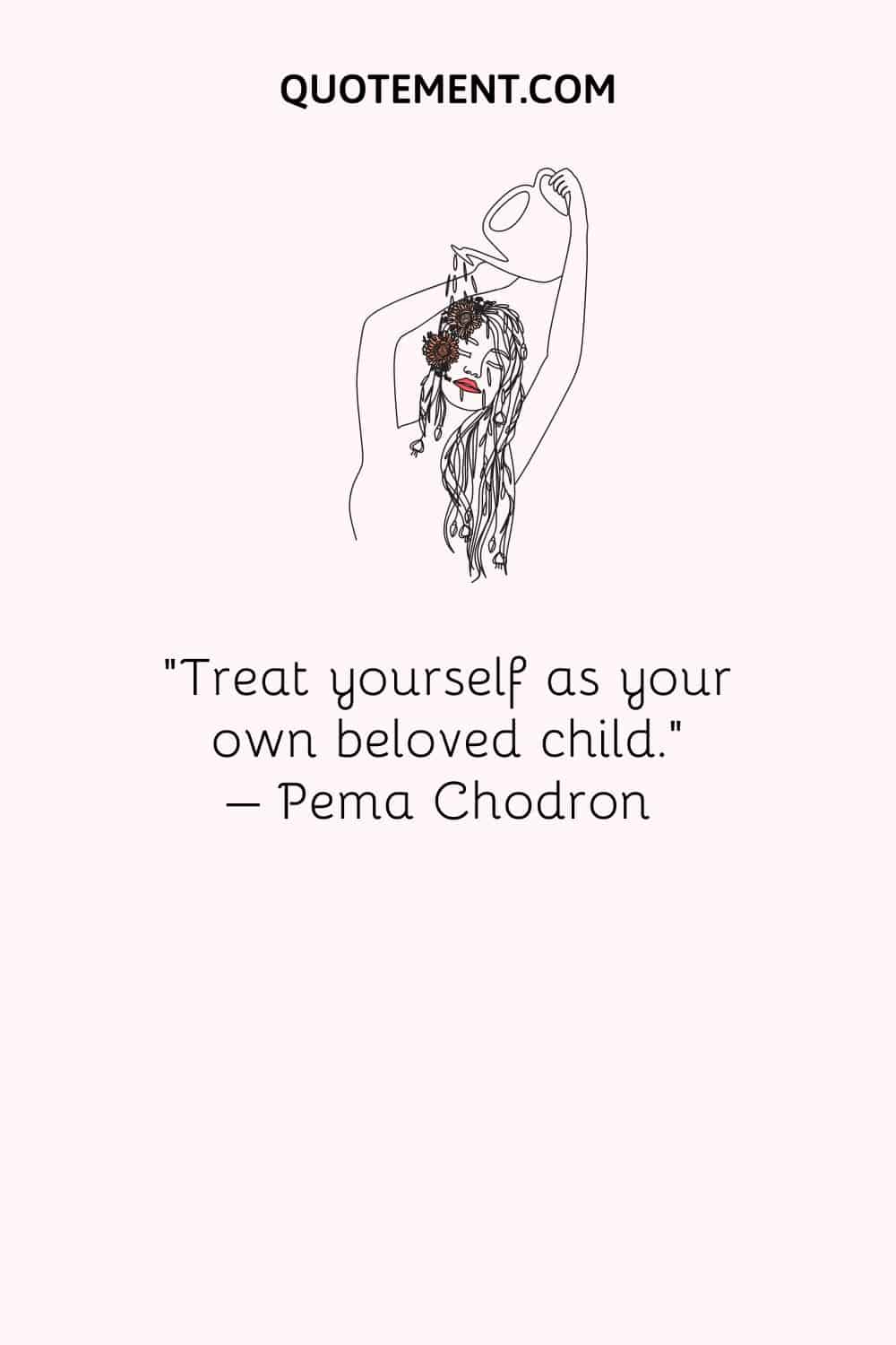 Treat yourself as your own beloved child
