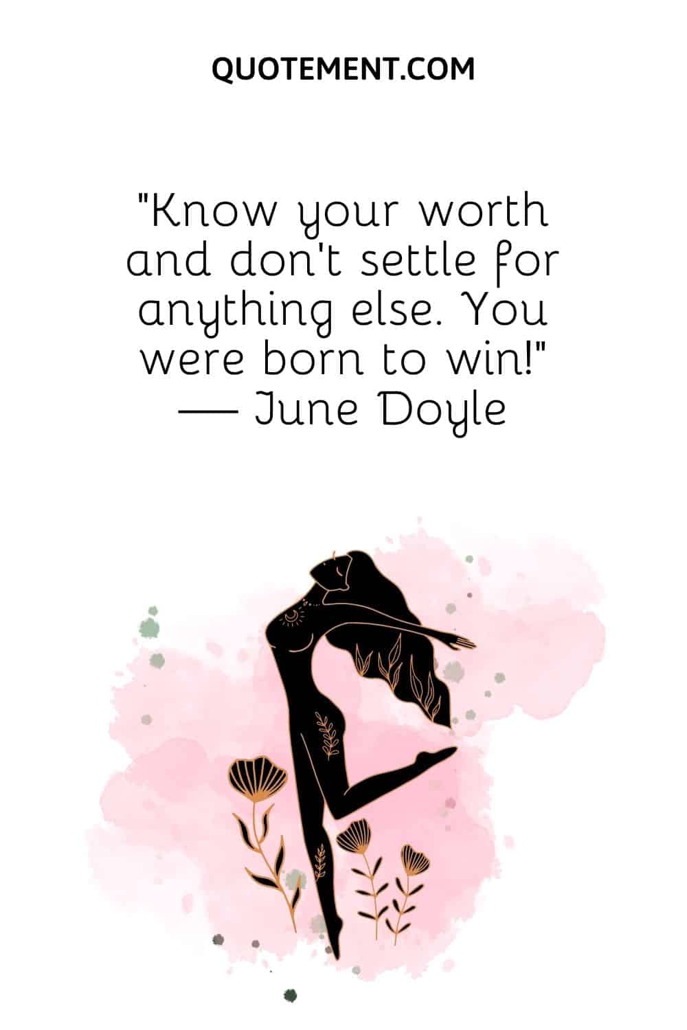 dancing woman image representing top know your worth quote