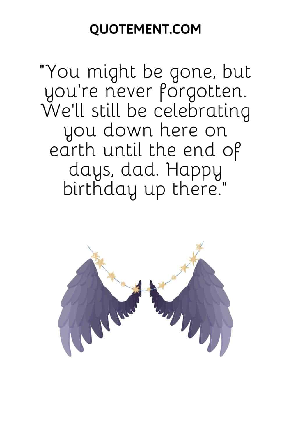 image of angel wings representing remembering dad on his birthday wish
