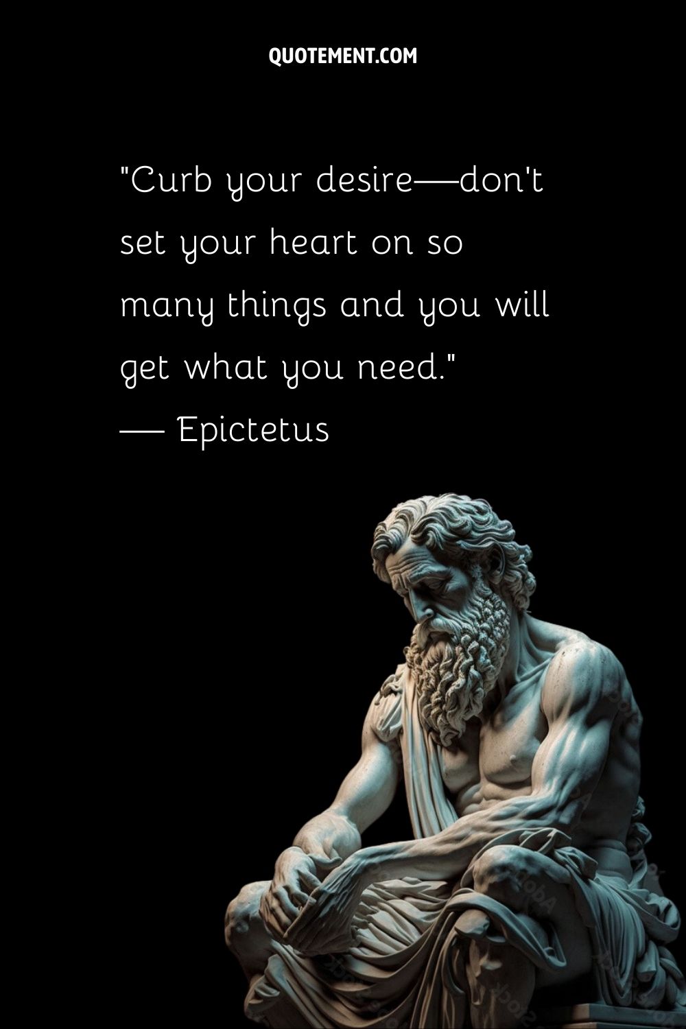 Epictetus' stoic teachings whisper through enduring marble.
