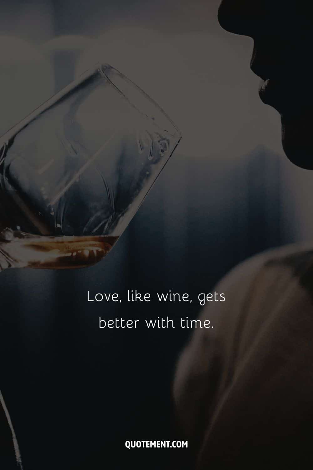 Love, like wine, gets better with time