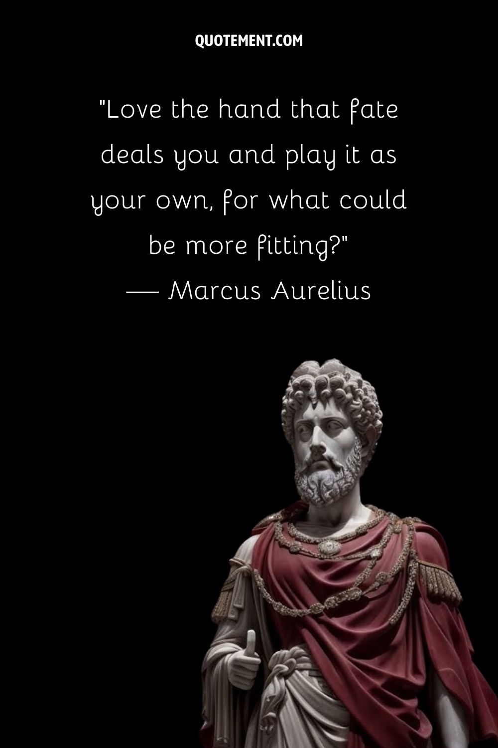 La estatua de Marco Aurelio encarna la sabiduría estoica.