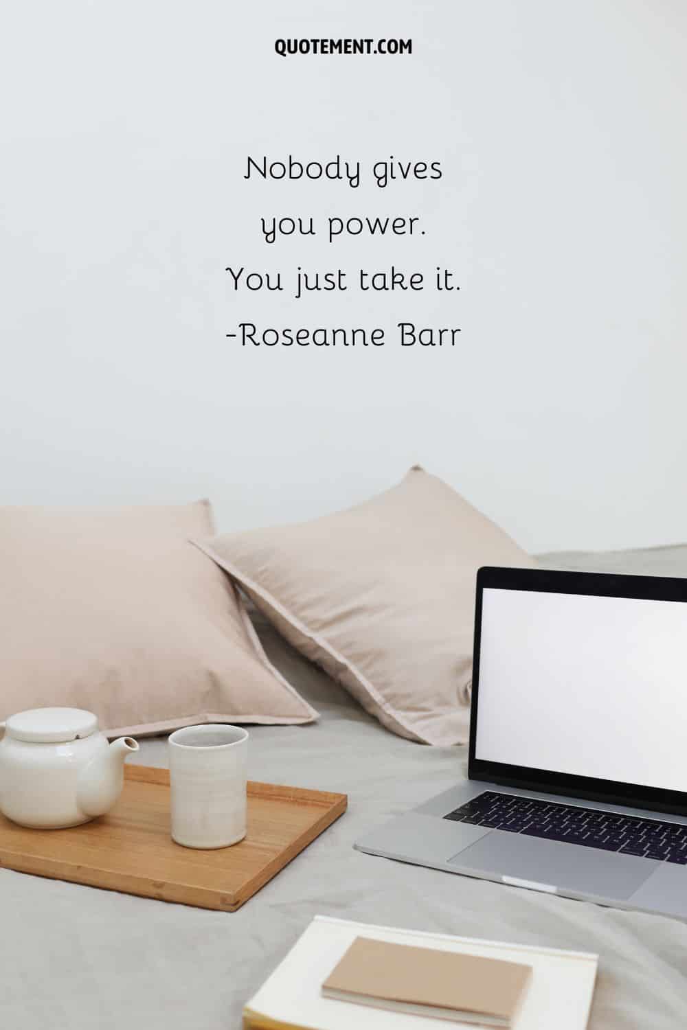 “Nobody gives you power. You just take it.” ― Roseanne Barr