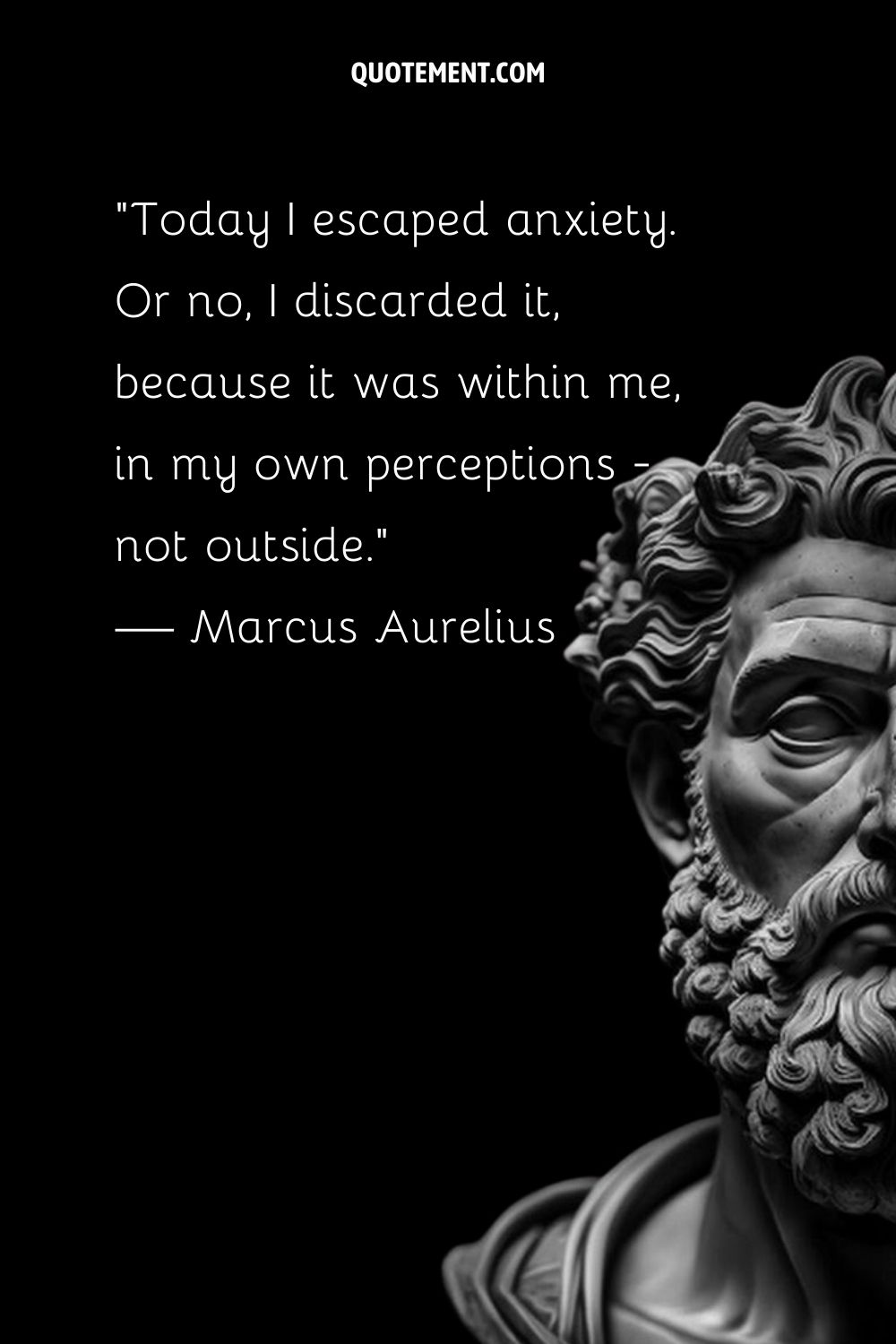 Serene Marcus Aurelius in stone.