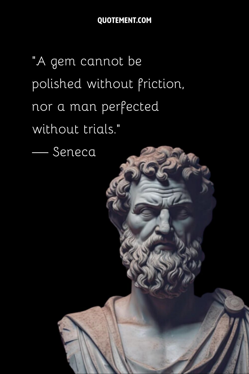 Stoic teachings echoed in the sculpted marble.