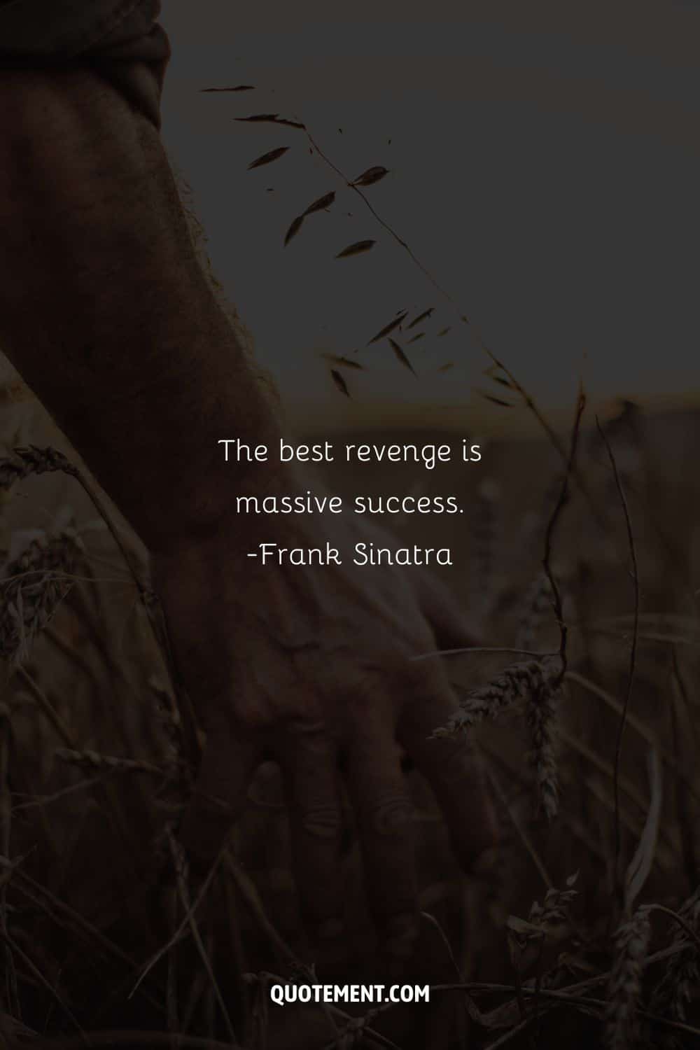 The best revenge is massive success