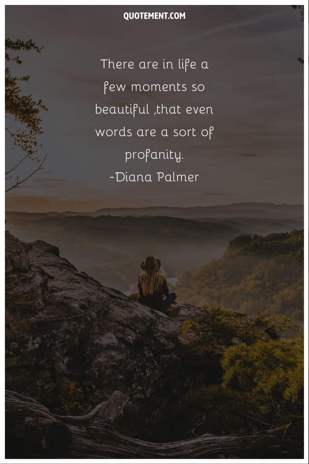 “There are in life a few moments so beautiful ,that even words are a sort of profanity.” ― Diana Palmer