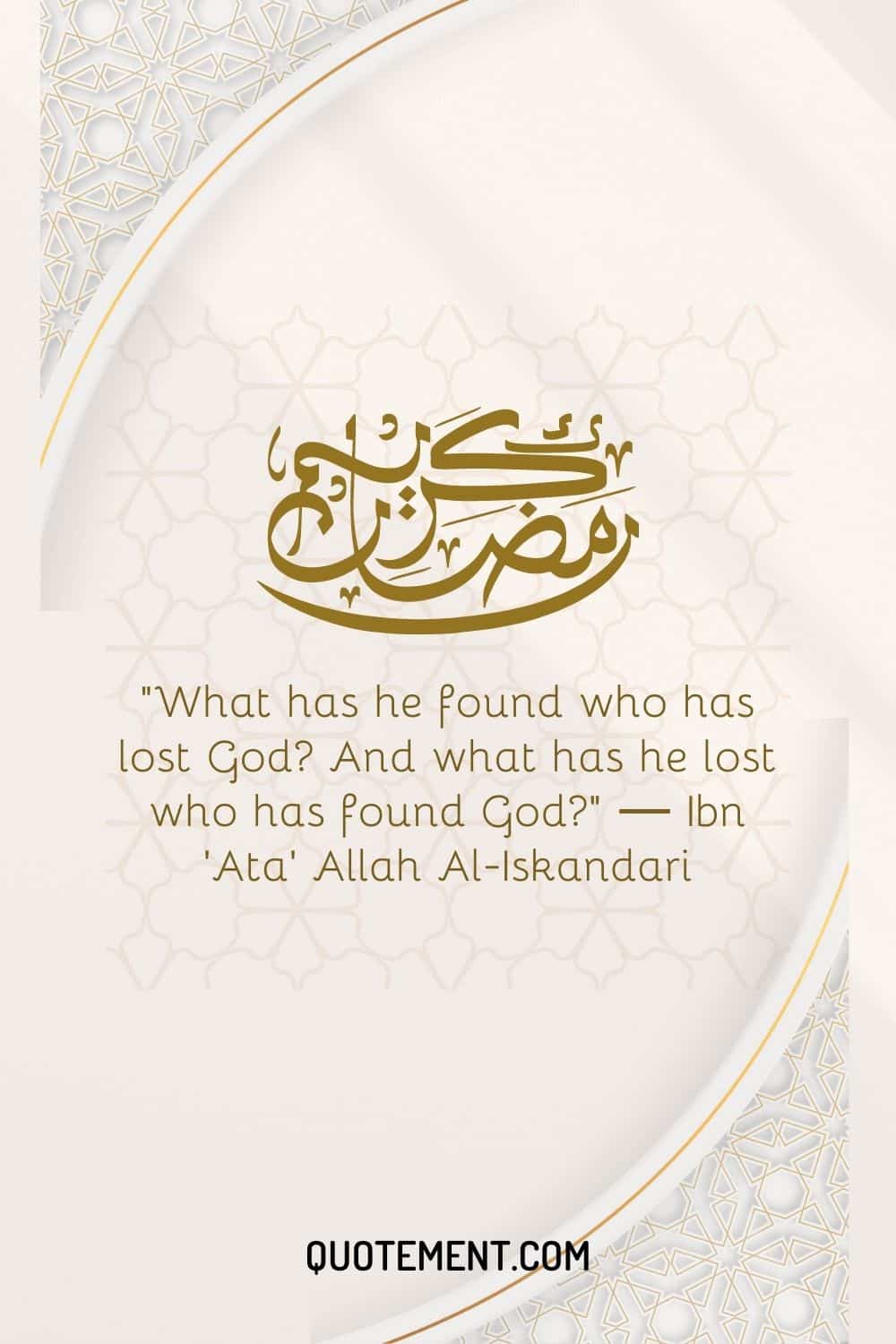 What has he found who has lost God And what has he lost who has found God