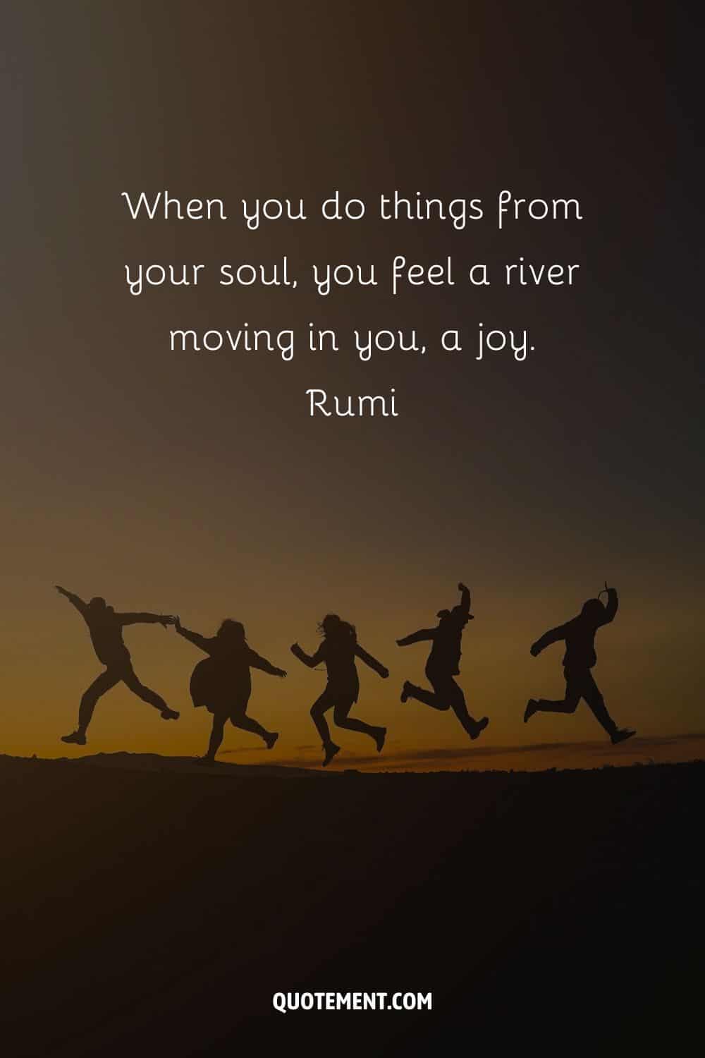 a group of dancing people image representing extraordinary quote on joy