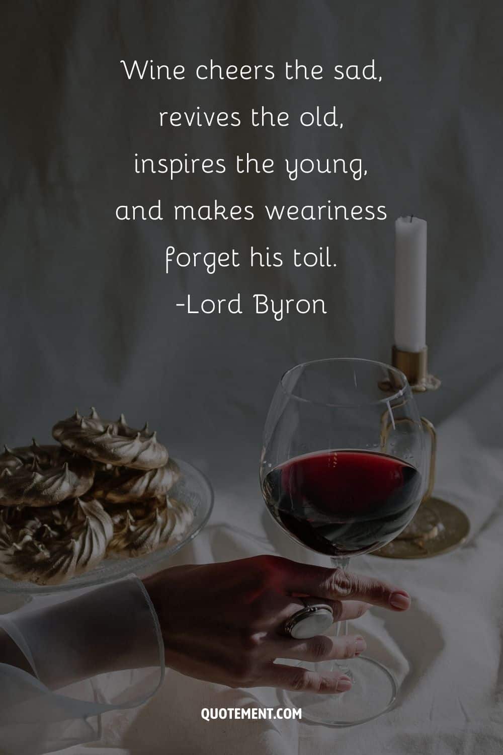 a woman wining and dining image inspirational wine drinking quote