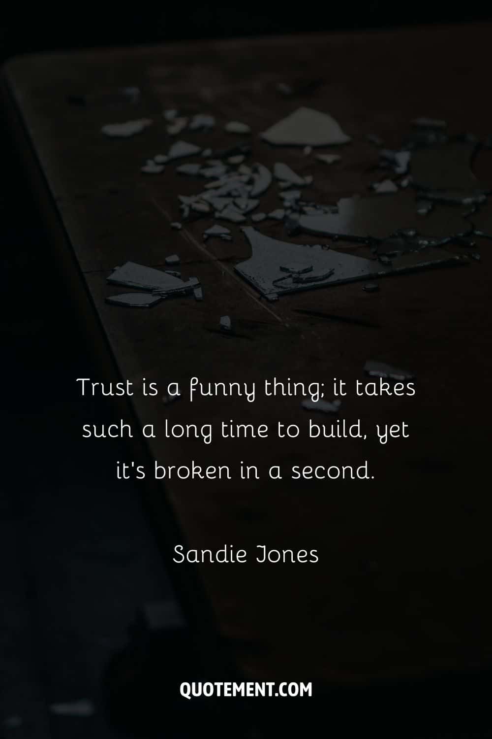 broken mirror image representing top broken trust quote