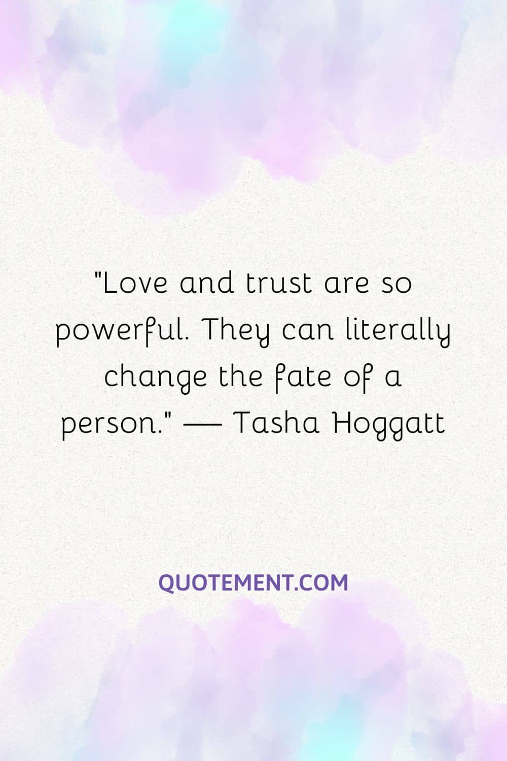 image of purple sky representing trust quote for love
