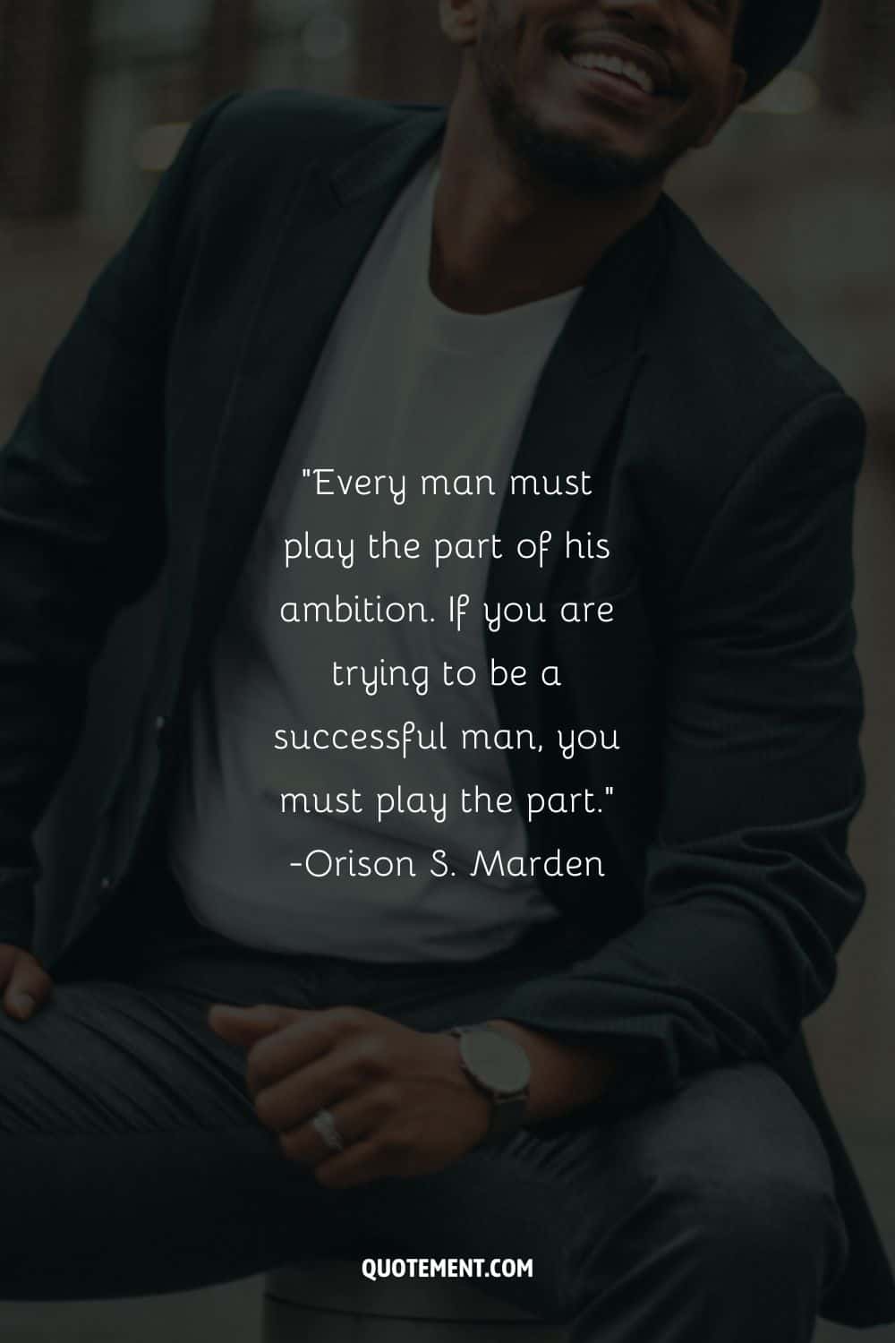 Every man must play the part of his ambition.