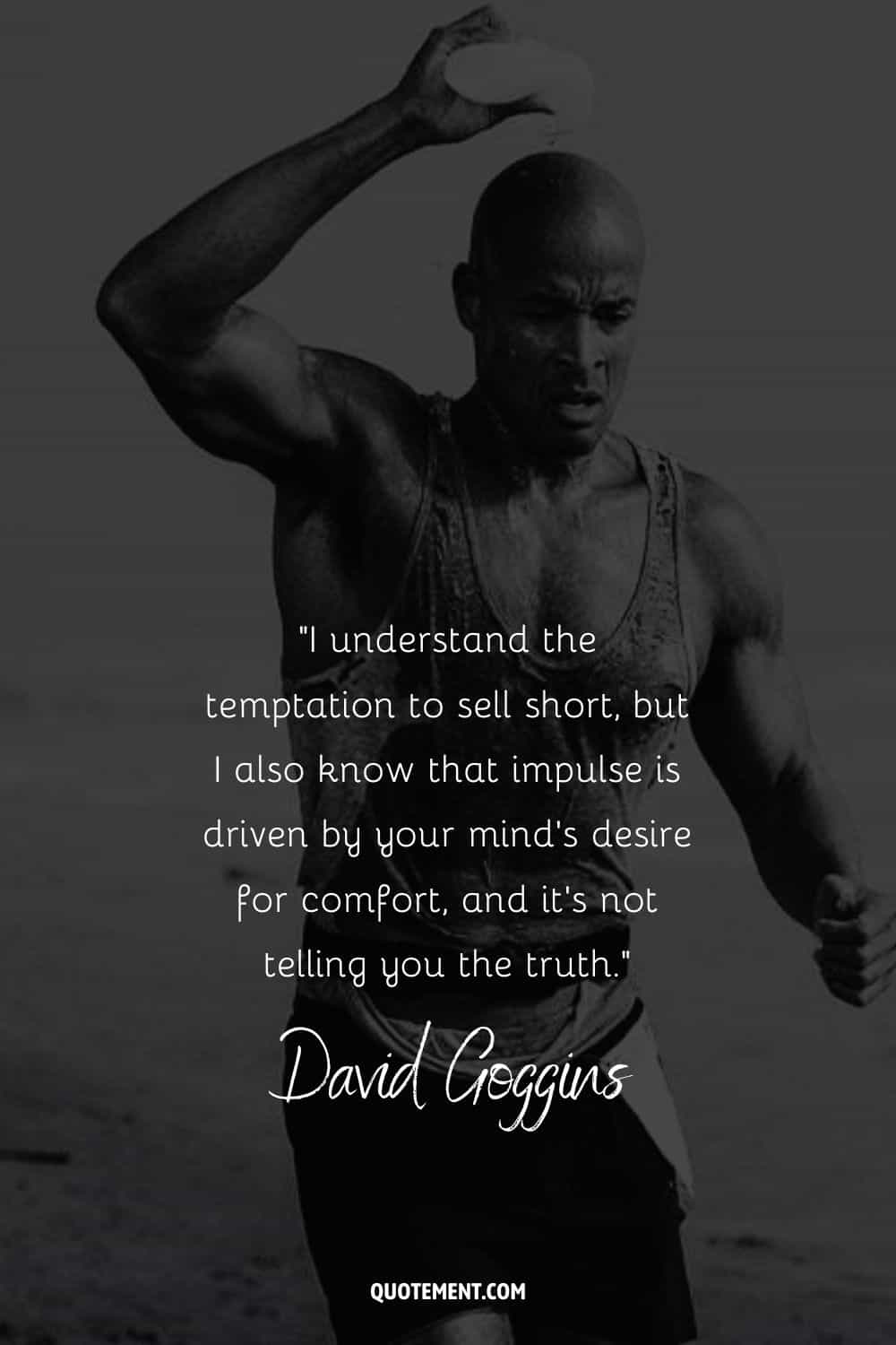 “I understand the temptation to sell short, but I also know that impulse is driven by your mind’s desire for comfort, and it’s not telling you the truth