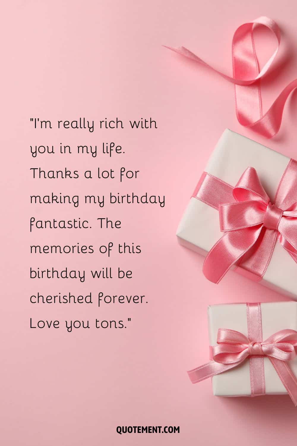 Birthday Thank You Messages Thank You For Birthday Wishes 46 OFF