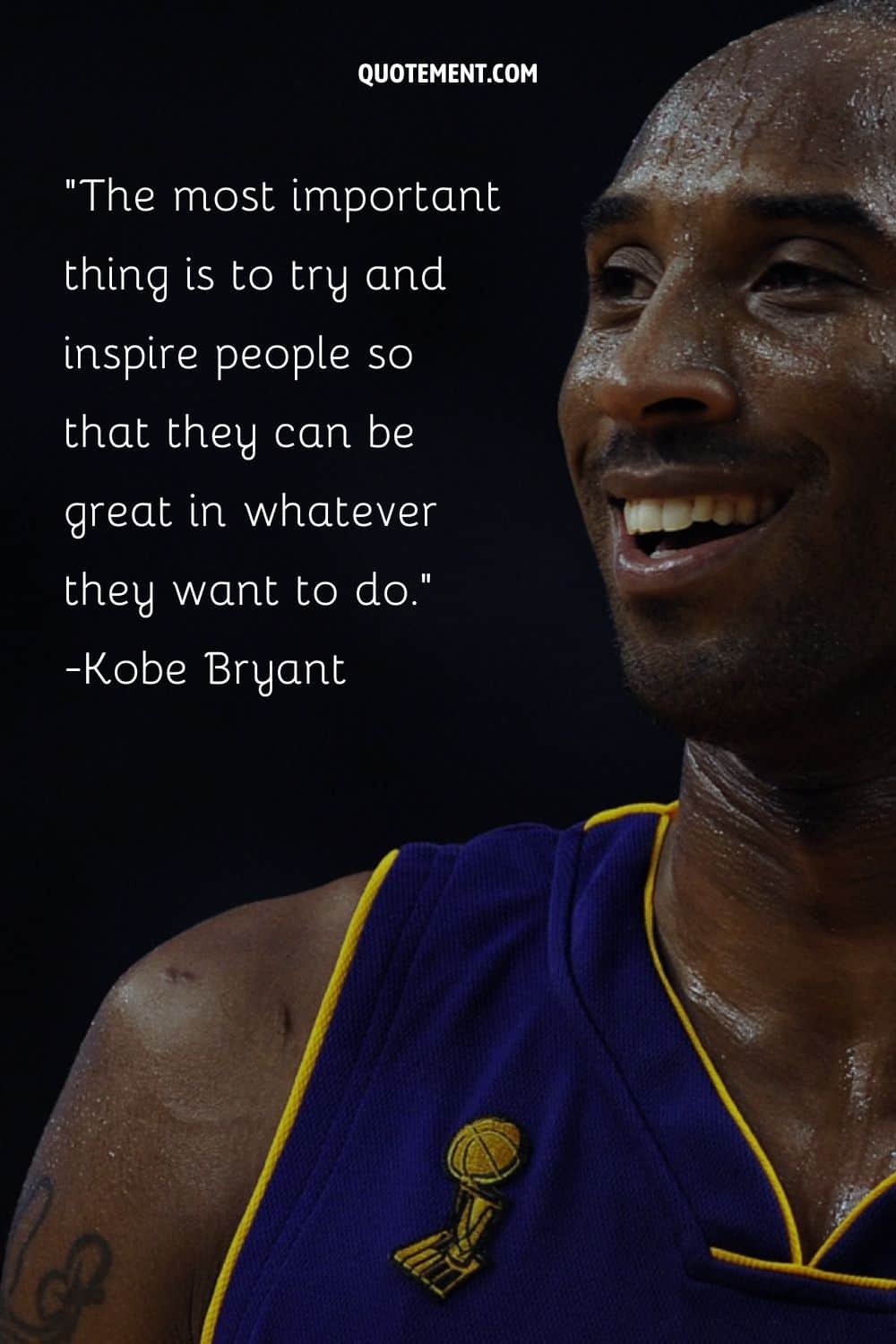 Kobe Bryant image representing basketball quote