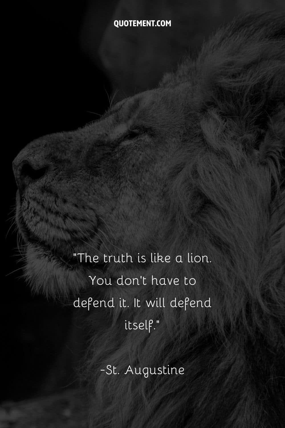 The truth is like a lion. You don’t have to defend it. It will defend itself