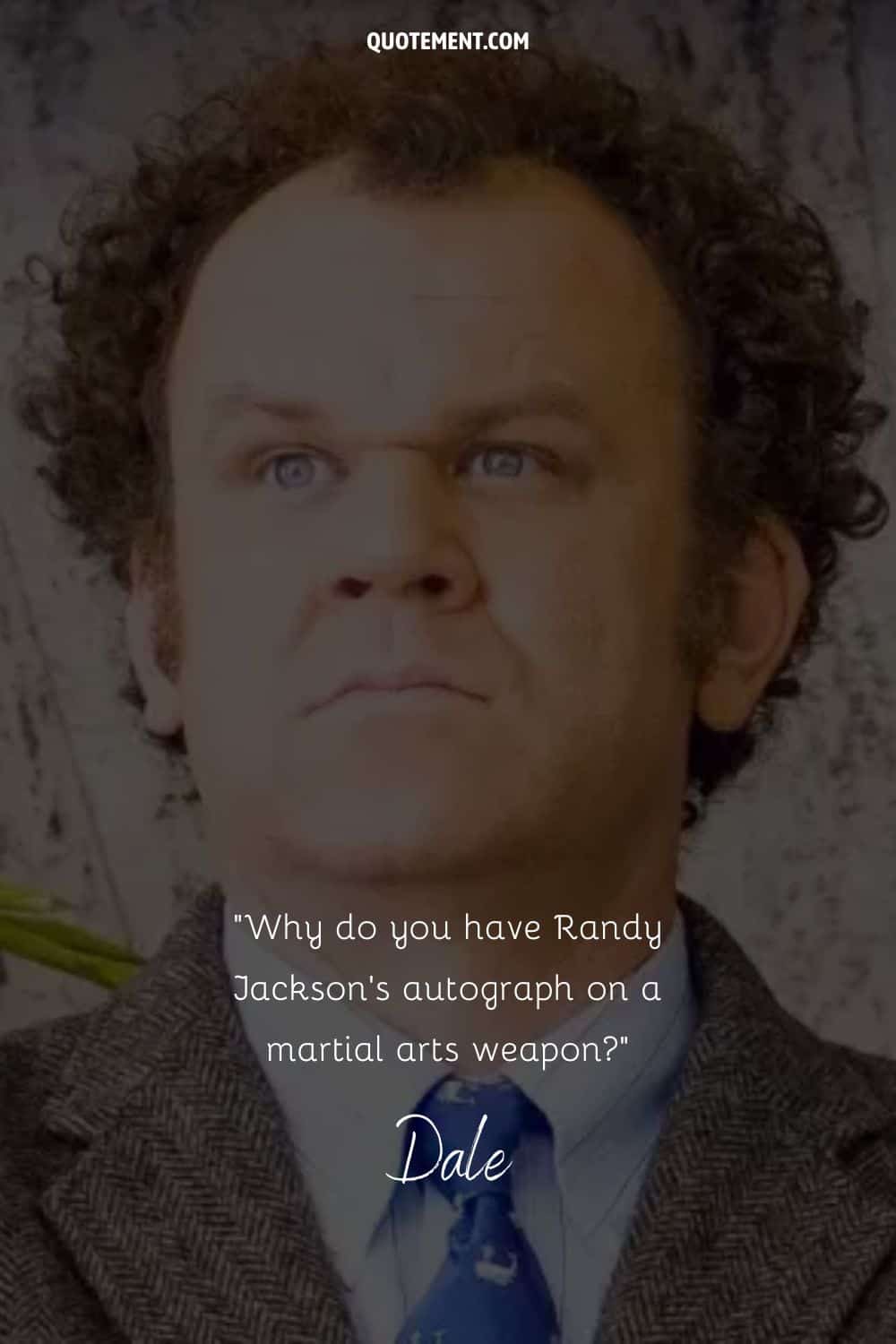 Why do you have Randy Jackson’s autograph on a martial arts weapon