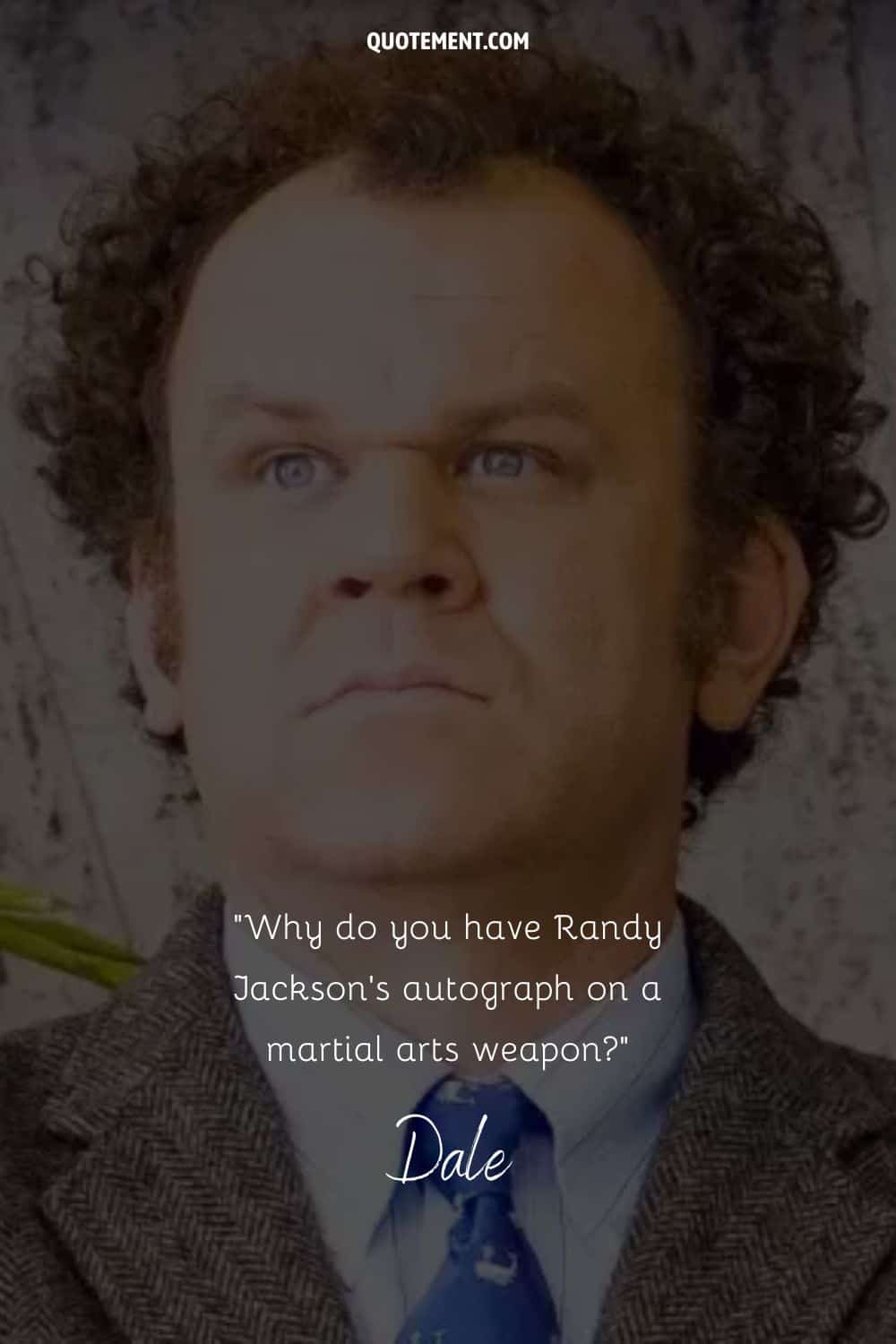 ¿Por qué tienes el autógrafo de Randy Jackson en un arma de artes marciales