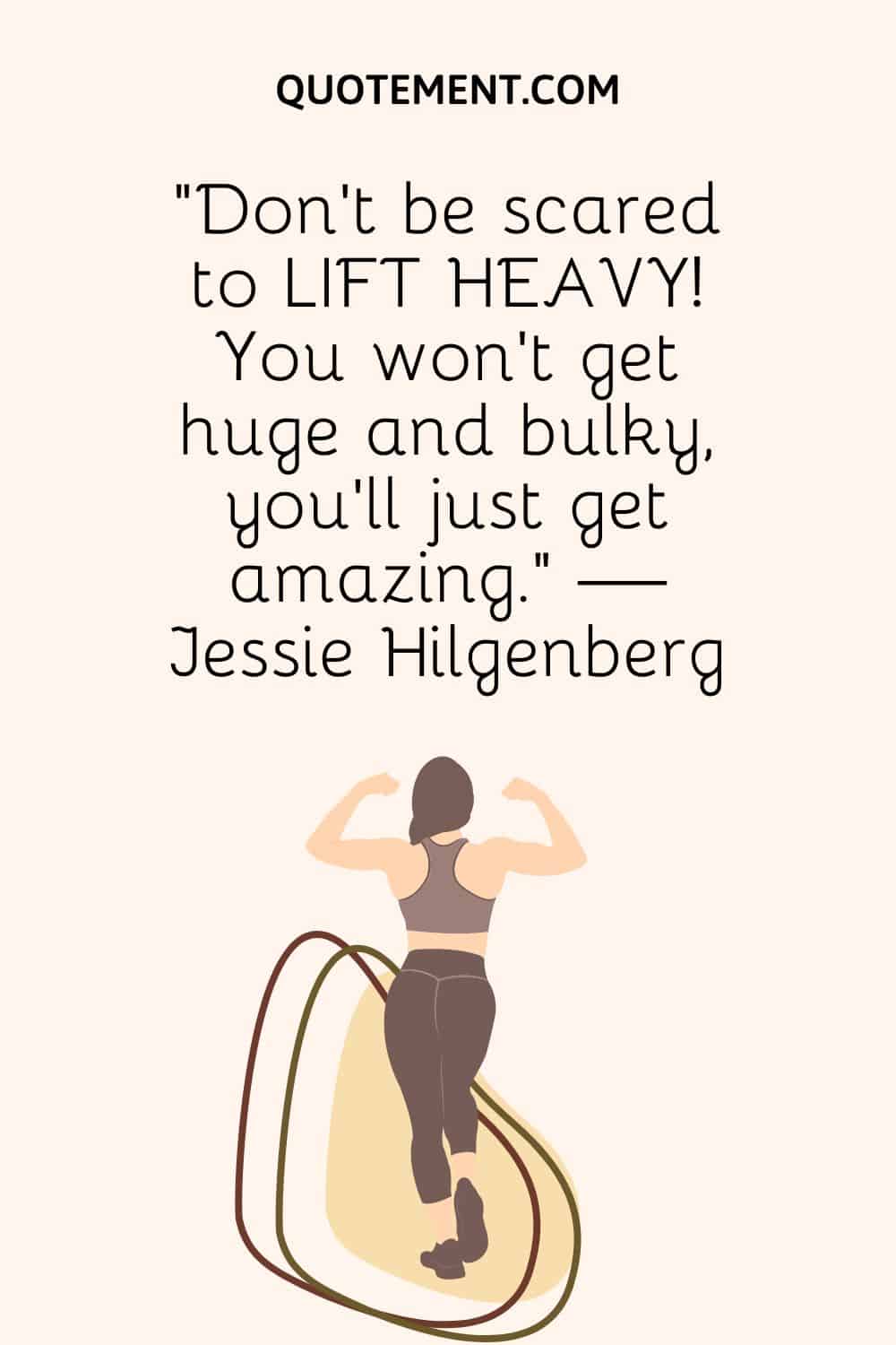 fit woman image representing lifting motivation quote