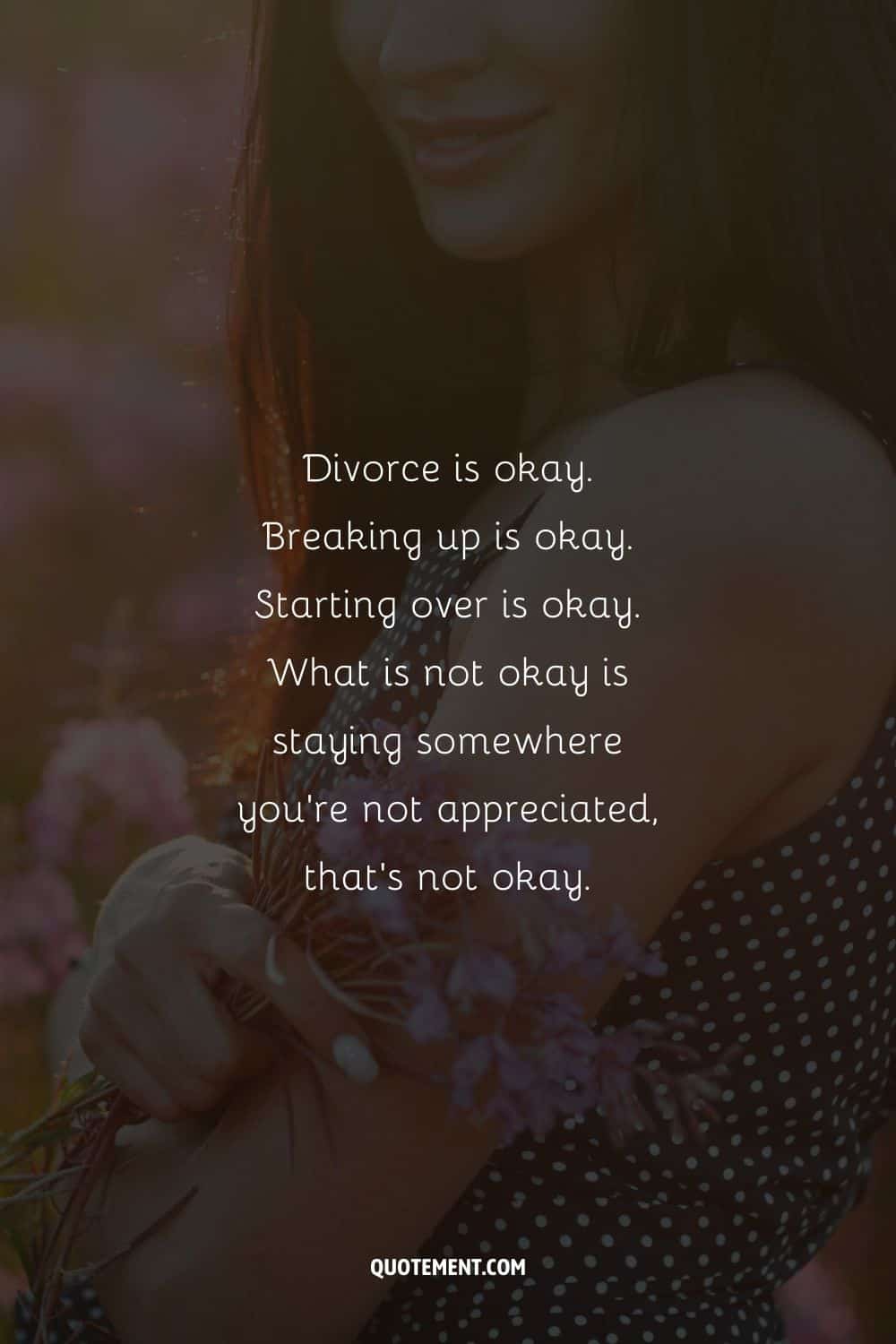 girl with flowers representing quote for starting over after a breakup