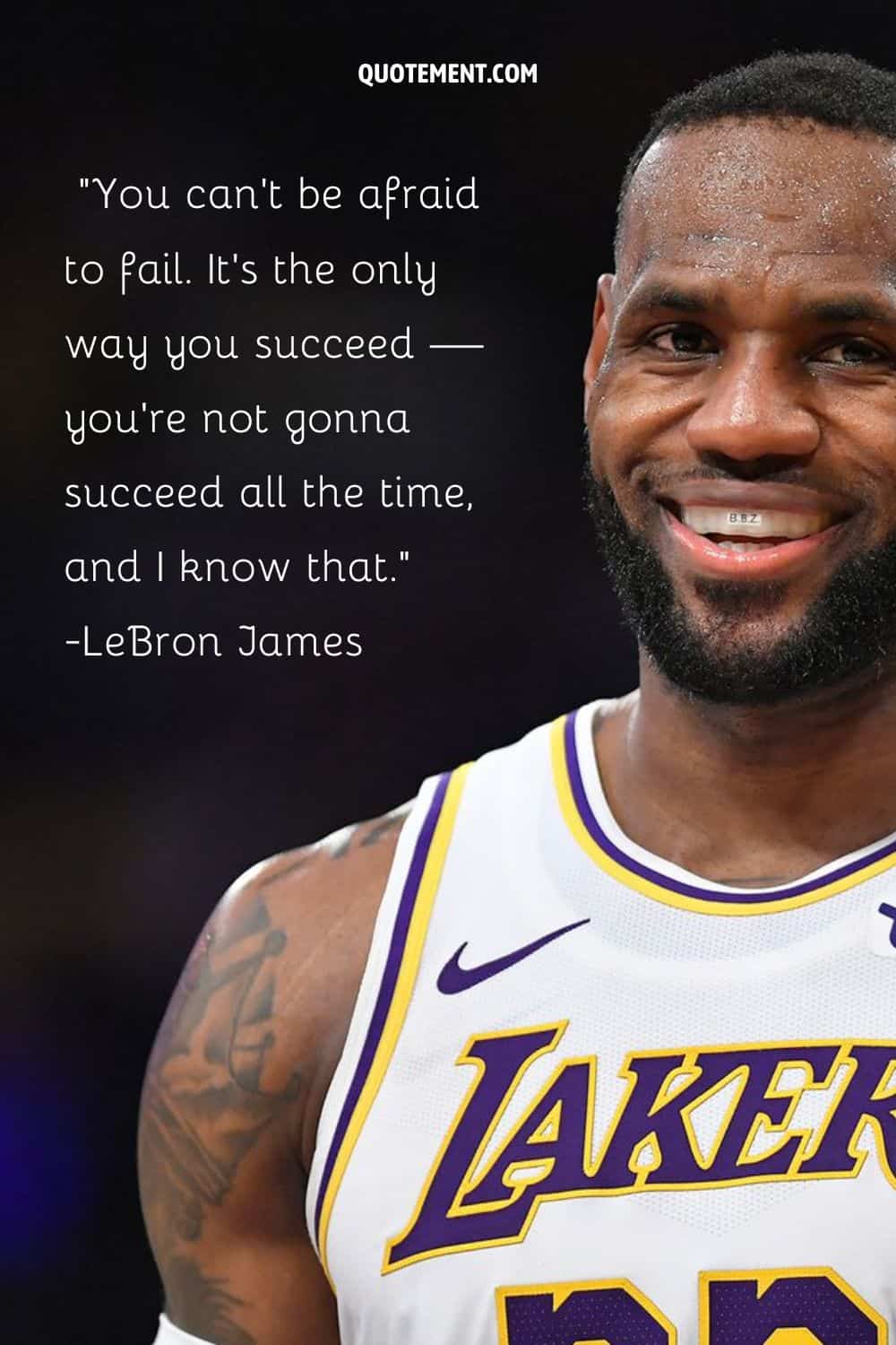 image of LeBron James representing basketball quote