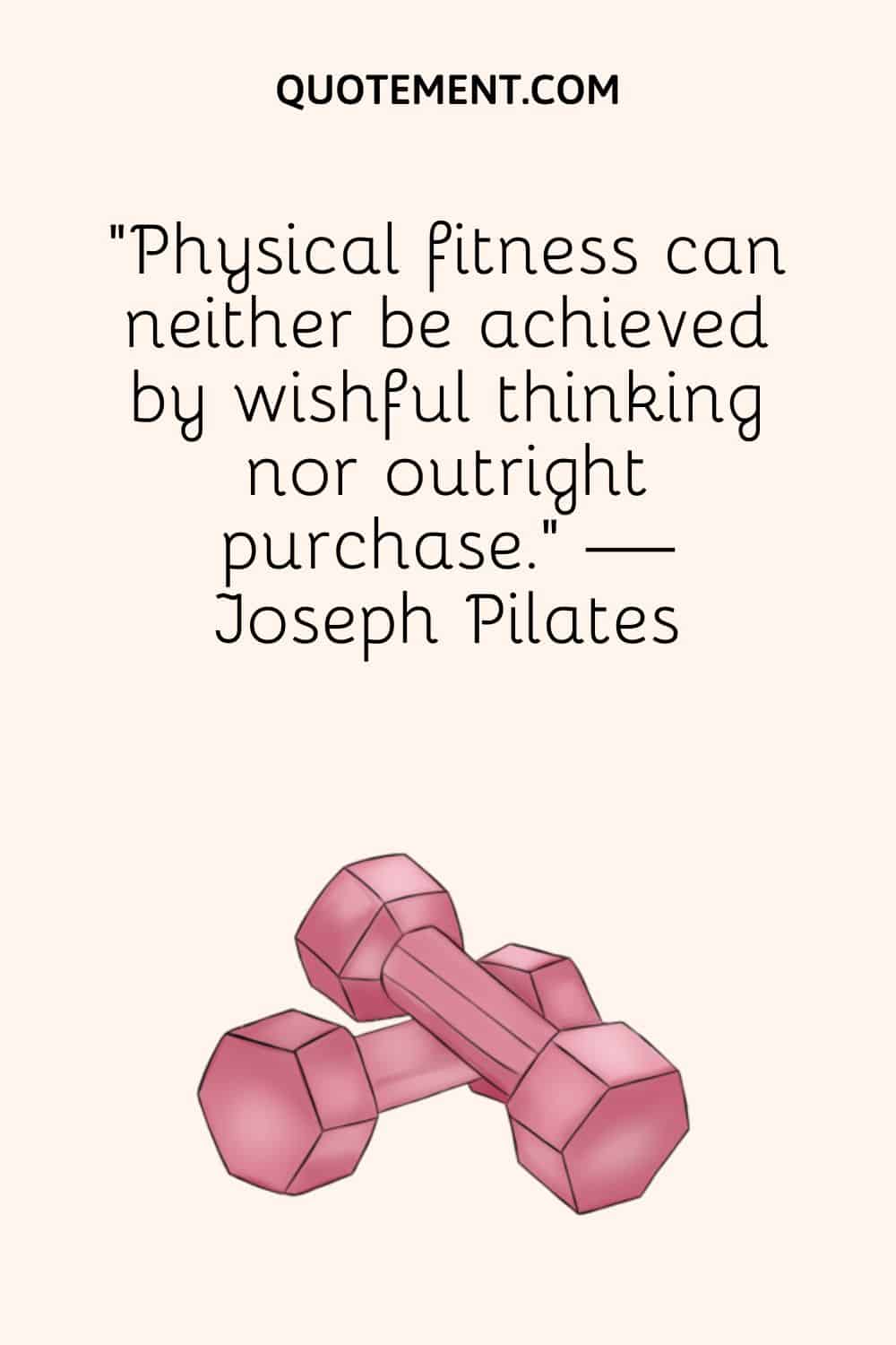 image of pink dumbbells representing fitness motivational quote