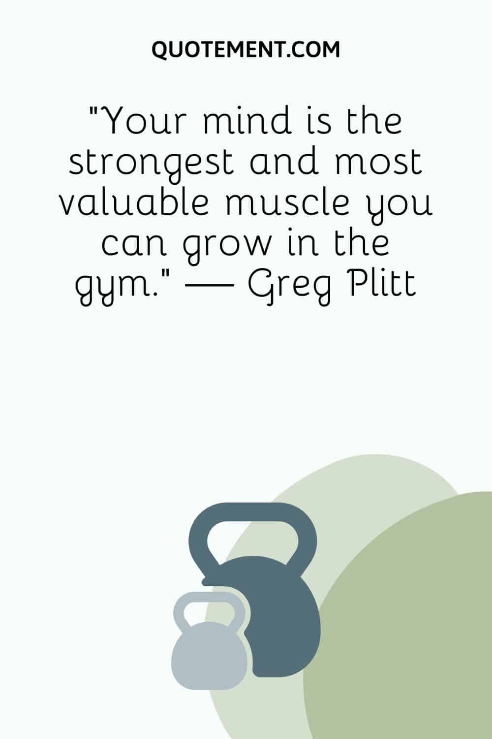 kettlebells image representing top motivational gym quote