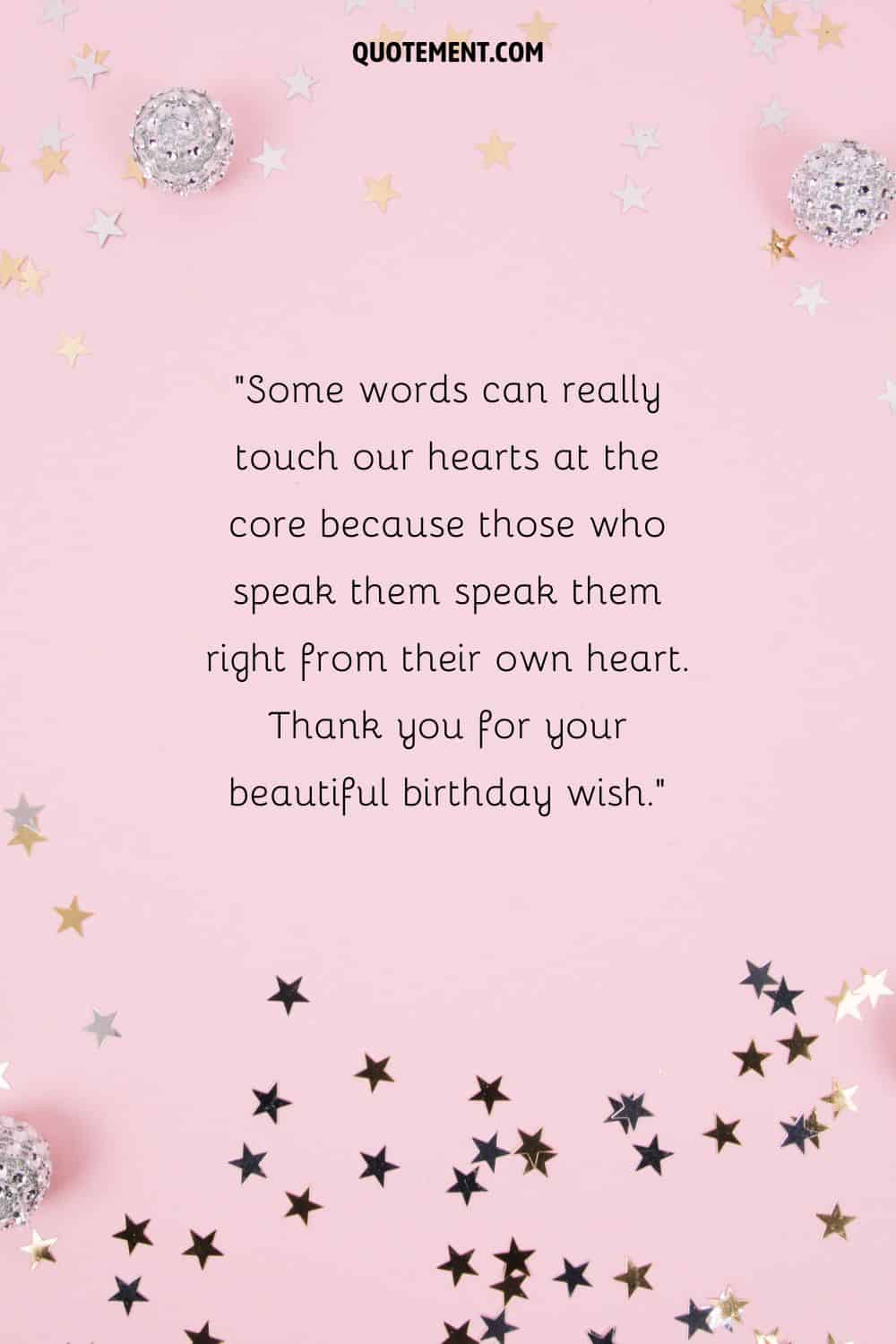 little stars image representing the best way to say thank you for birthday wishes
