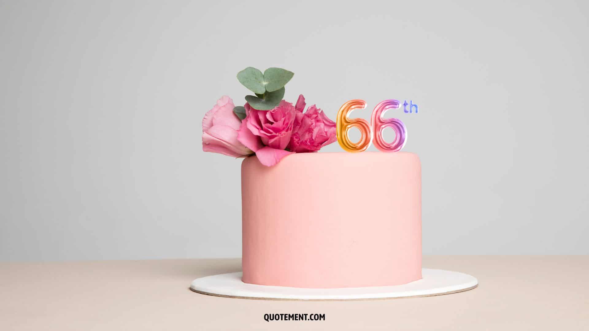 sweet wishes for 66 birthday