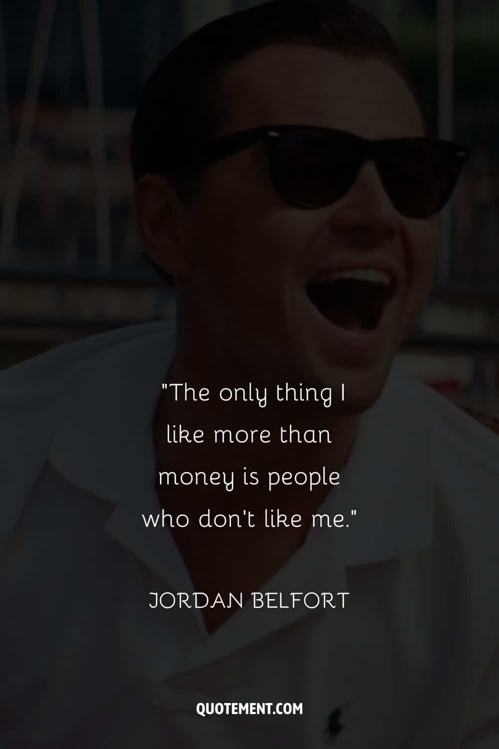 Leonardo DiCaprio laughing representing wolf of wall street quote funny
